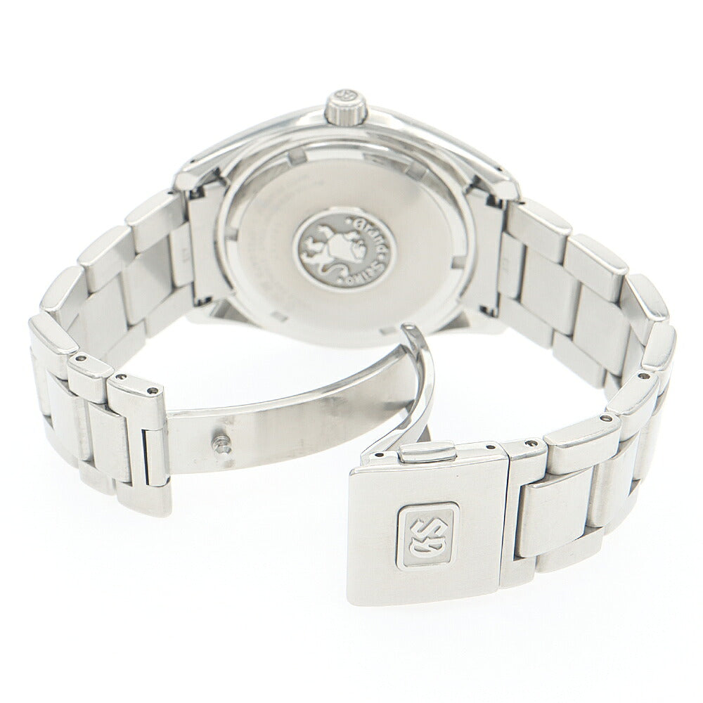 電池交換済 SEIKO セイコー GS グランドセイコー ヘリテージコレクション 9F82-0AF0 デイト 100m防水 黒 ブラック SS ステンレス メンズ クォーツ【6ヶ月保証】【腕時計】【中古】