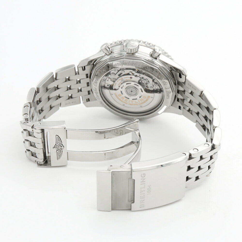 BREITLING Navitimer B01 Chronograph AB0121 Date Small Second Slotted Back Silver SS Stainless Steel Men's Automatic Winding [6 Month Warranty] [Watch] [Used]