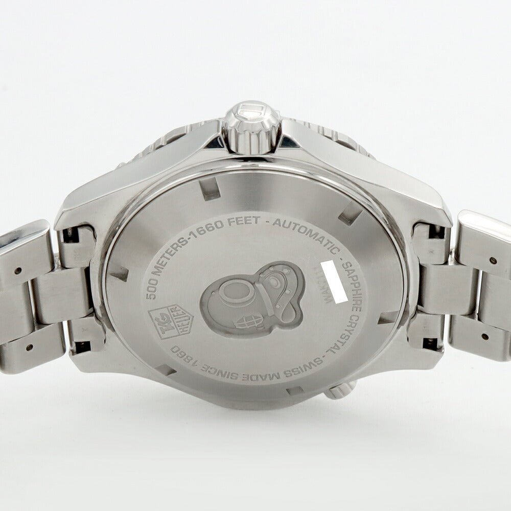 TAG Heuer タグホイヤー アクアレーサー キャリバー5 WAK2111 デイト 500m防水 青 ブルー SS ステンレス CE セラミック メンズ 自動巻き【6ヶ月保証】【腕時計】【中古】