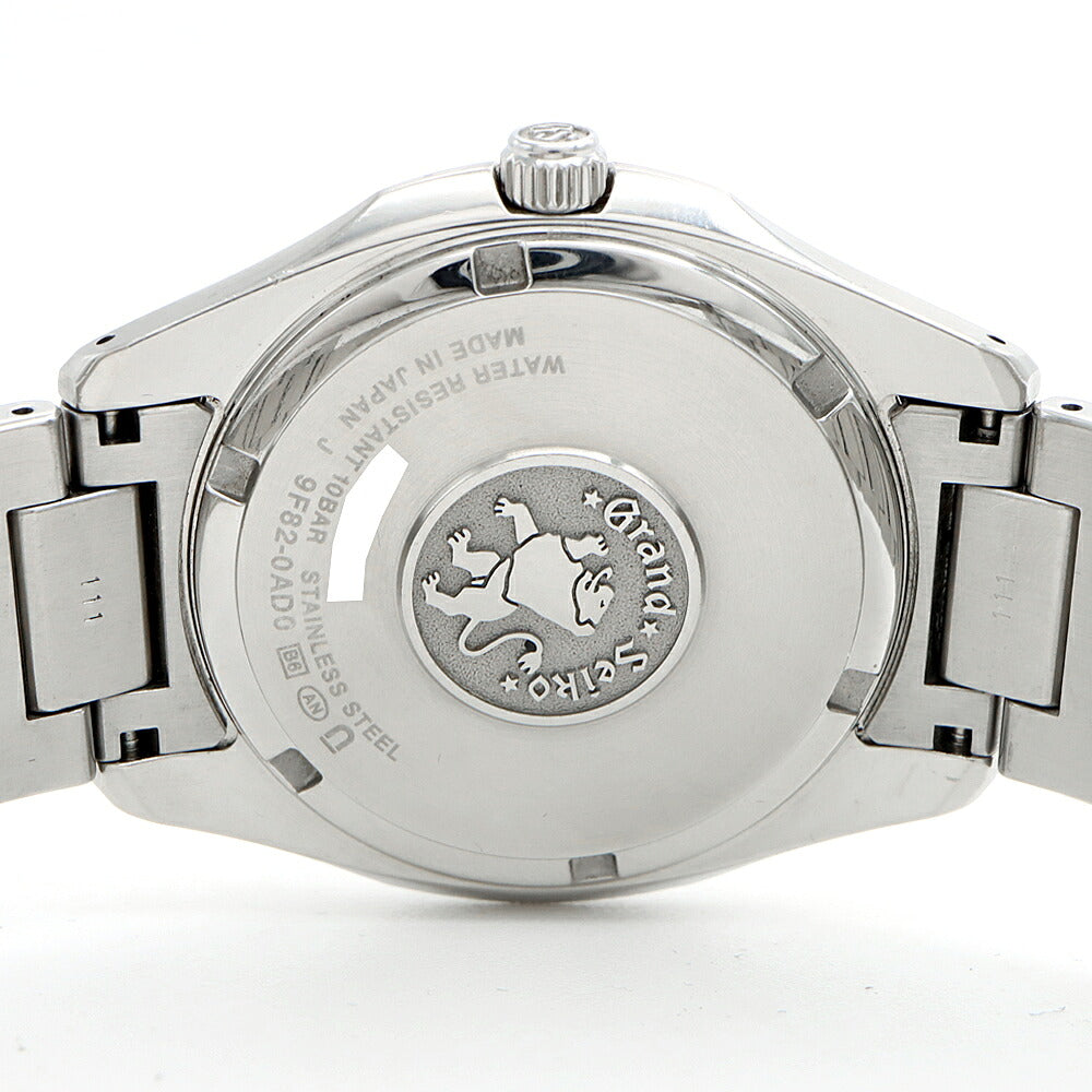 電池交換済 SEIKO セイコー GS グランドセイコー 9F82-0AD0 100m防水 デイト 黒 ブラック SS ステンレス メンズ クォーツ【6ヶ月保証】【腕時計】【中古】