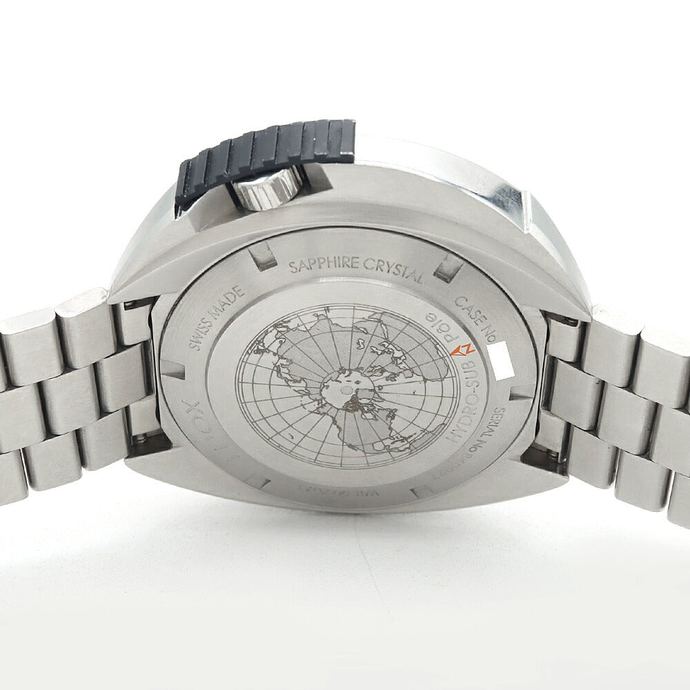 内部点検済 EDOX エドックス ハイドロサブ 80301-3NM-BUIN デイト 500m防水 青 ブルー SS ステンレス メンズ 自動巻き【6ヶ月保証】【腕時計】【中古】