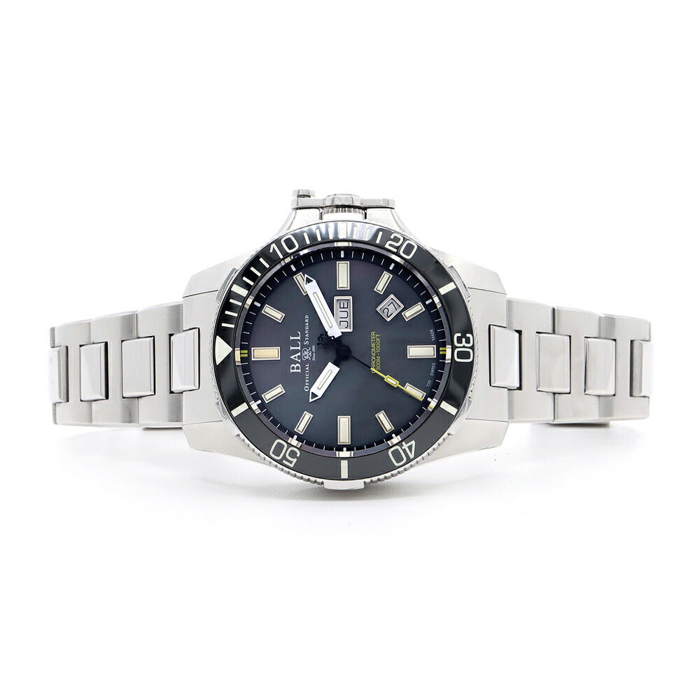 内部点検済 BALL ボール ウォッチ エンジニア ハイドロカーボン サブマリン ウォーフェア ブラック MOP 日本限定100本 DM2236A-S1CJ-BK 300m防水 デイデイト 黒 ブラックシェル SS ステンレス CE セラミック メンズ 自動巻き【6ヶ月保証】【腕時計】【中古】