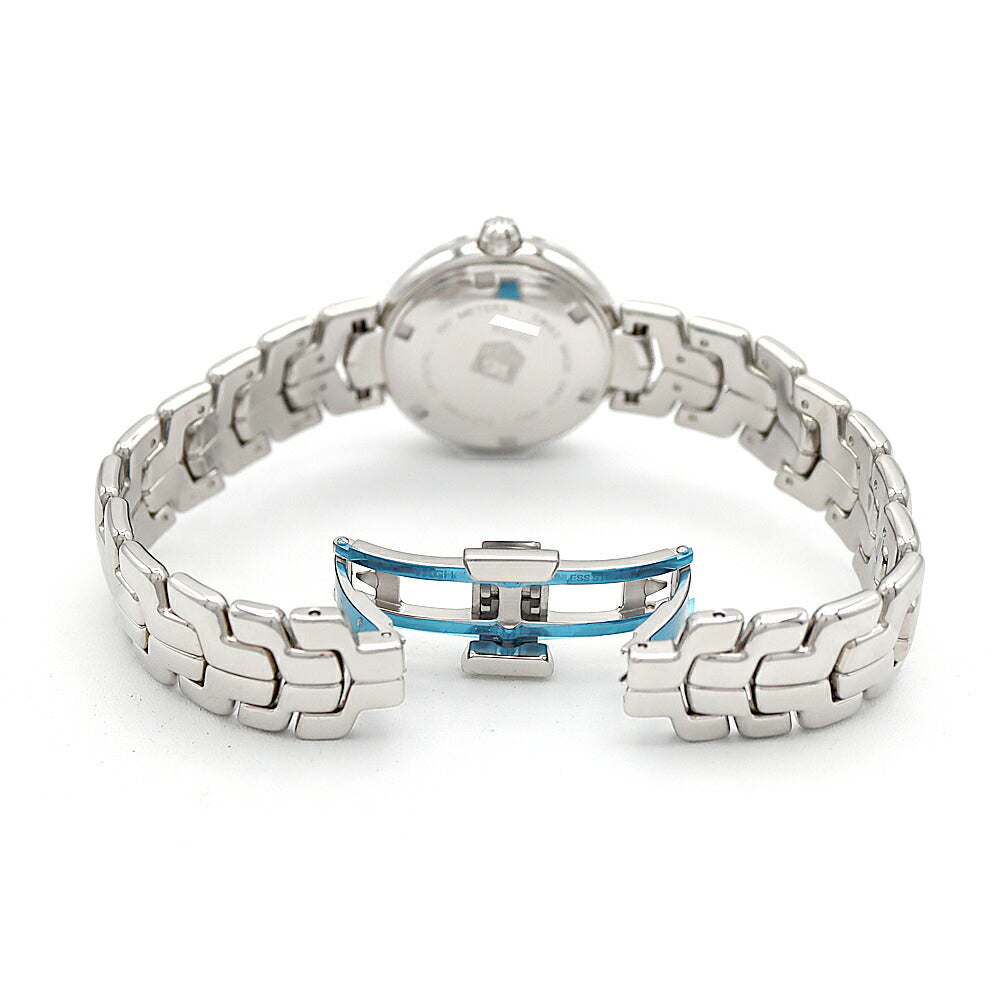 電池交換済 TAG Heuer タグホイヤー リンク WAT1416 デイト 100m防水 シルバー ギョーシェ SS ステンレス レディース クォーツ【6ヶ月保証】【腕時計】【中古】