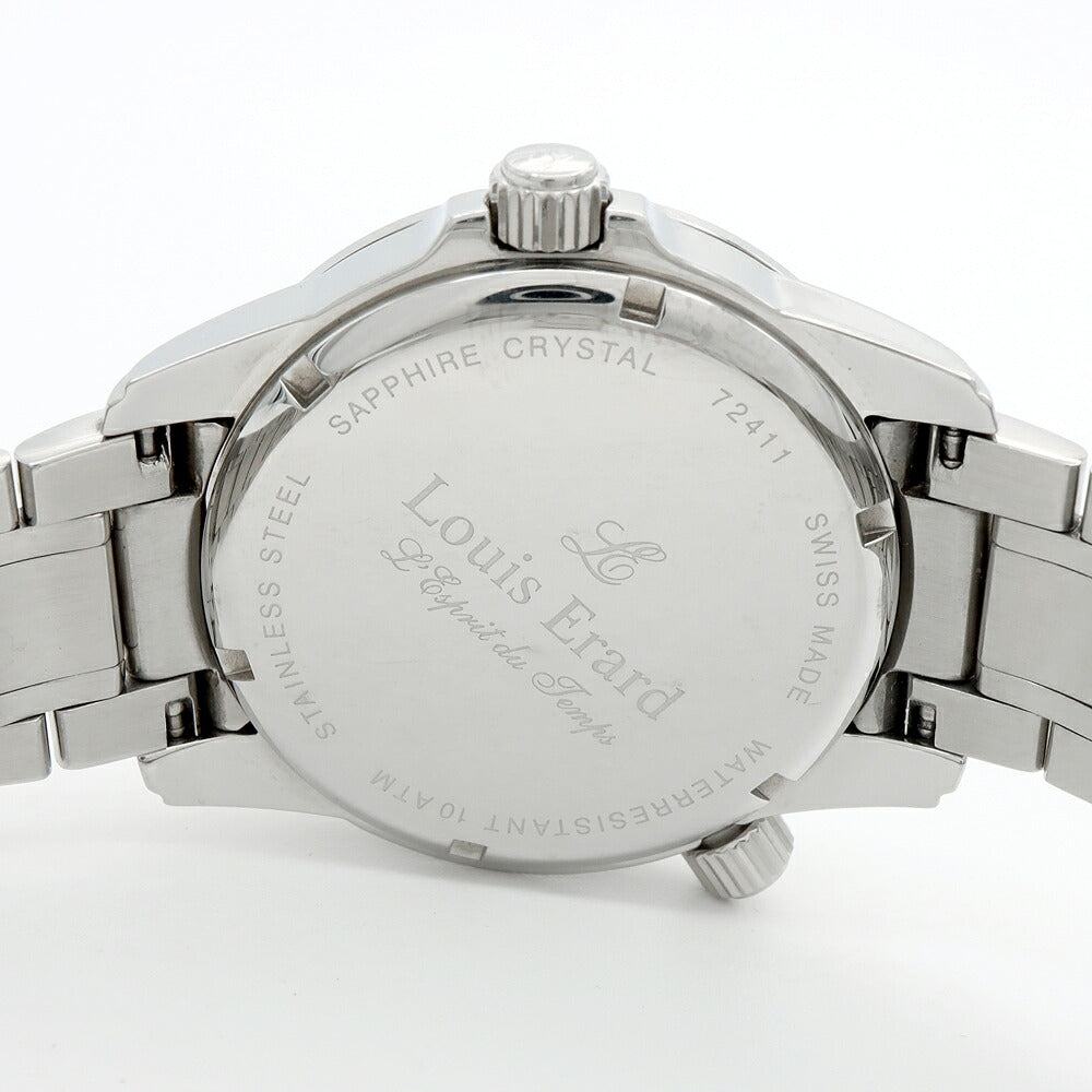 Louis Erard ルイエラール スポルティブ 72411 デイデイト 100m防水 白 ホワイト SS ステンレス メンズ 自動巻き【6ヶ月保証】【腕時計】【中古】