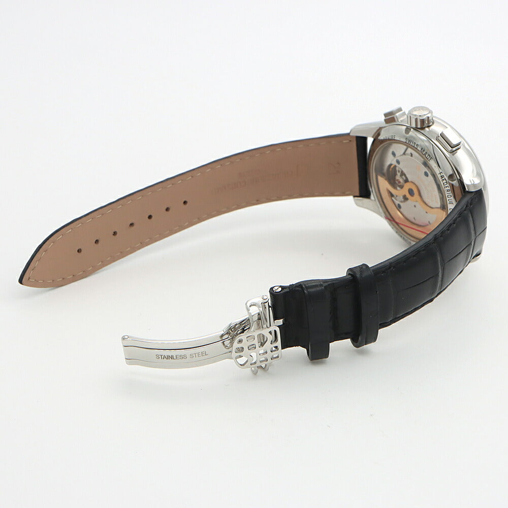 FREDERIQUE CONSTANT フレデリックコンスタント フライバック マニュファクチュール クロノグラフ FC-760X4H4/6 裏スケ 50m防水 グレー SS ステンレス 純正ベルト 純正尾錠 メンズ 自動巻き【6ヶ月保証】【腕時計】【中古】