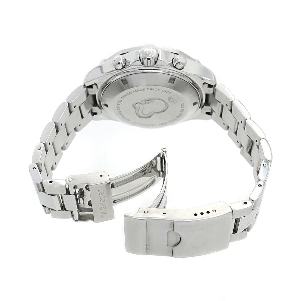 TAG Heuer タグホイヤー アクアレーサー クロノグラフ CAF2110 BA0809 デイト 300m防水 黒 ブラック SS ステンレス メンズ 自動巻き【6ヶ月保証】【腕時計】【中古】