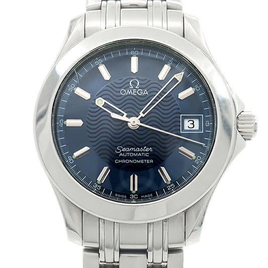 OMEGA オメガ シーマスター120 2501.81 デイト 120m防水 青 ブルー SS ステンレス メンズ 自動巻き【6ヶ月保証】【腕時計】【中古】