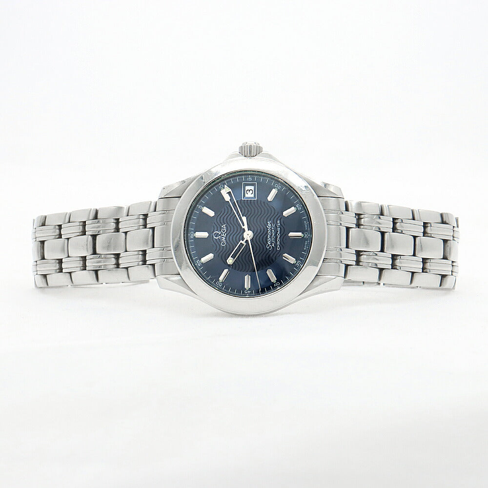 OMEGA オメガ シーマスター120 2501.81 デイト 120m防水 青 ブルー SS ステンレス メンズ 自動巻き【6ヶ月保証】【腕時計】【中古】