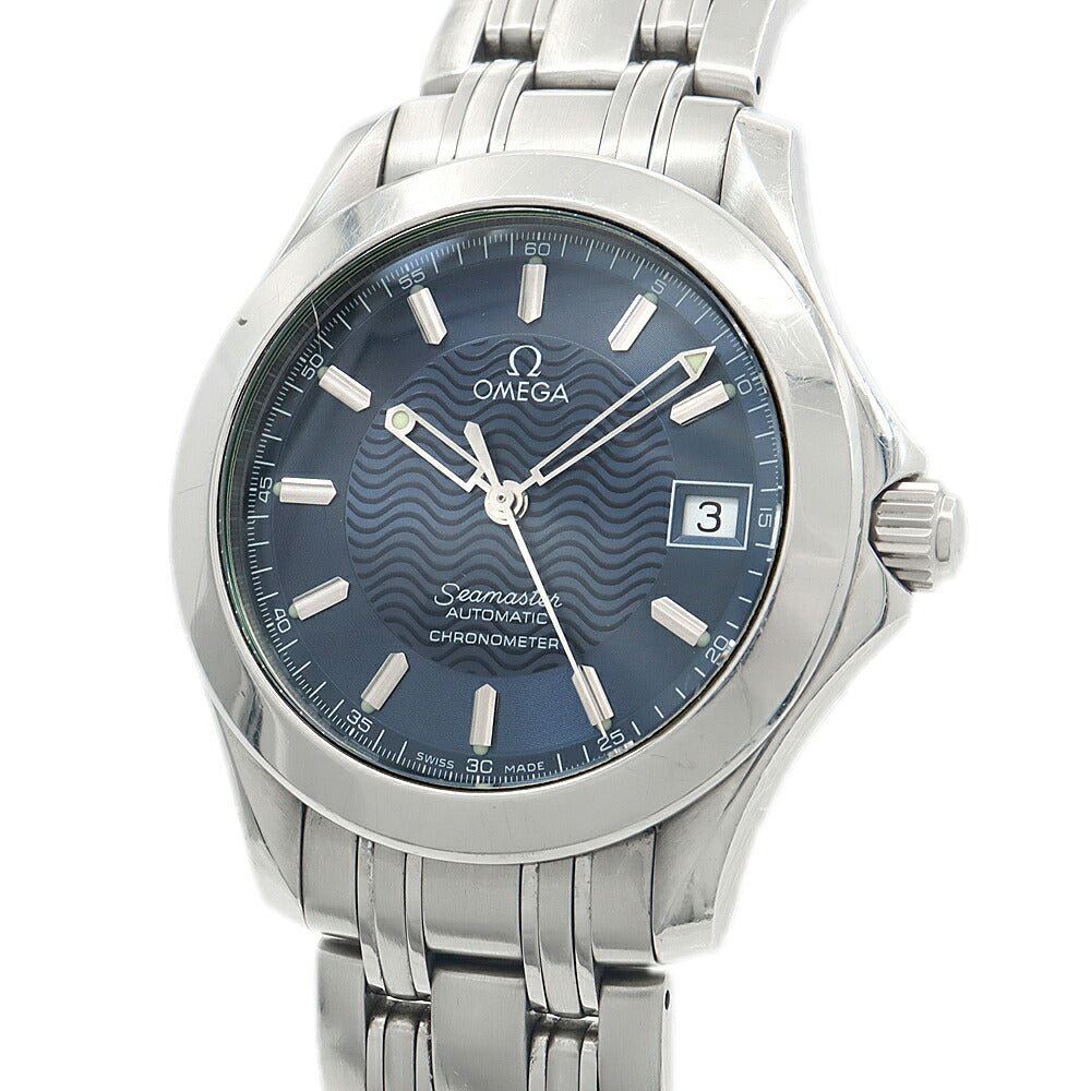 OMEGA オメガ シーマスター120 2501.81 デイト 120m防水 青 ブルー SS ステンレス メンズ 自動巻き【6ヶ月保証】【腕時計】【中古】