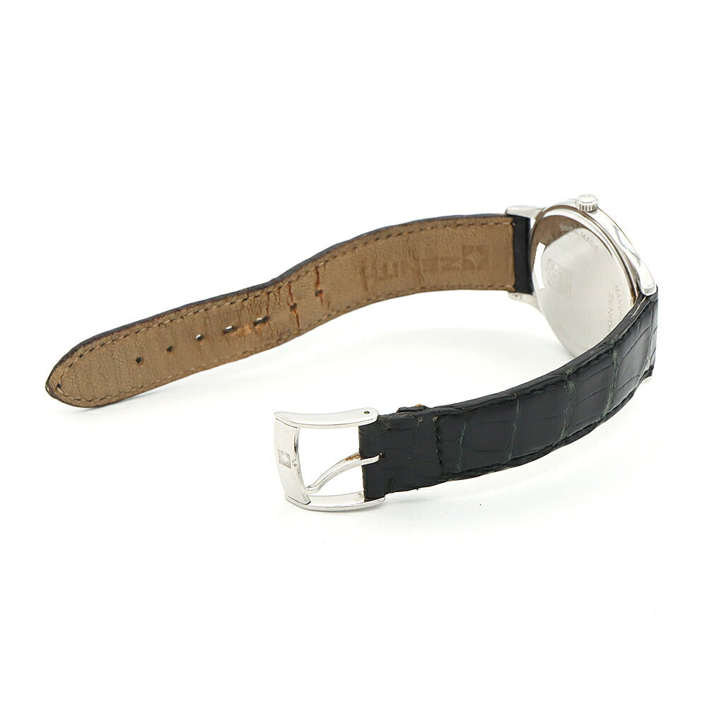 ZENITH ゼニス クラス エリート 01.0125.650 デイト スモールセコンド シルバー SS ステンレス 純正ベルト 純正尾錠 メンズ 手巻き【6ヶ月保証】【腕時計】【中古】