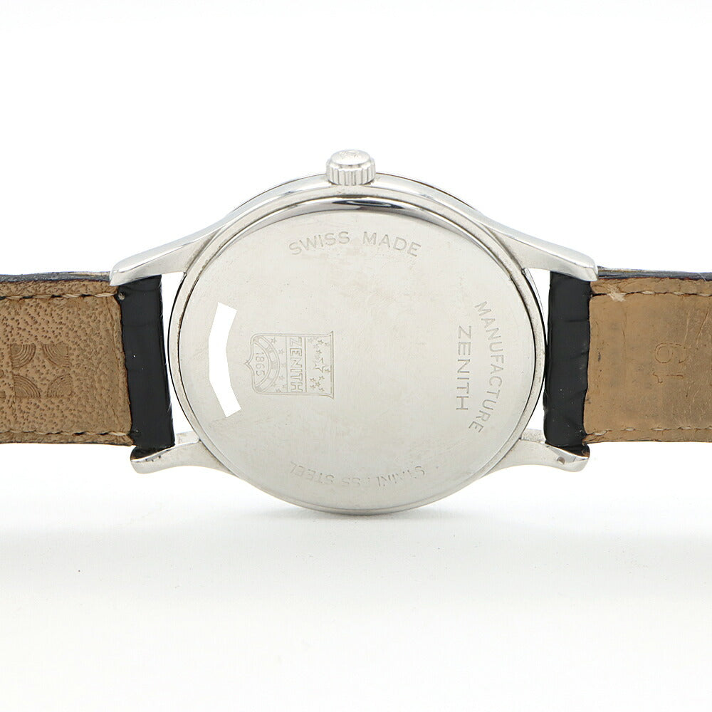 ZENITH Class Elite 01.0125.650 Date Small Second Silver SS Stainless Steel Genuine Belt Genuine Buckle Men's Manual Winding [6 Month Warranty] [Watch] [Used]