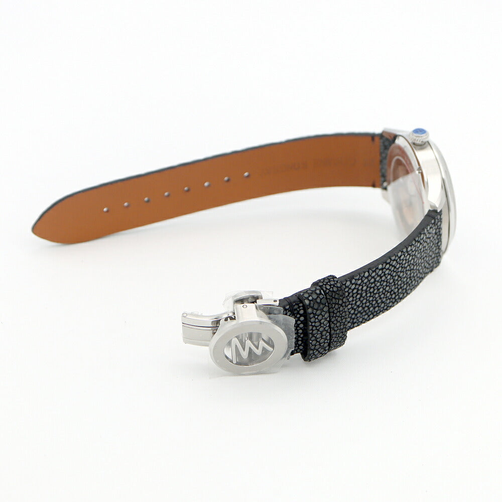 Internally inspected AZIMUTH WATCHLIM Special Edition Aventurine Back Skelton Blue Blue SS Stainless Steel Genuine Belt Genuine Buckle Men's Automatic Winding AZIMUTH [6 Month Warranty] [Watch] [Used]