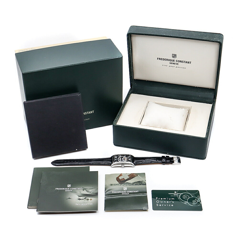 FREDERIQUE CONSTANT フレデリックコンスタント カレ ハートビート FC-303/310/315X4C4/5/6 デイト 裏スケ 黒 ブラック SS ステンレス 純正尾錠 メンズ 自動巻き【6ヶ月保証】【腕時計】【中古】