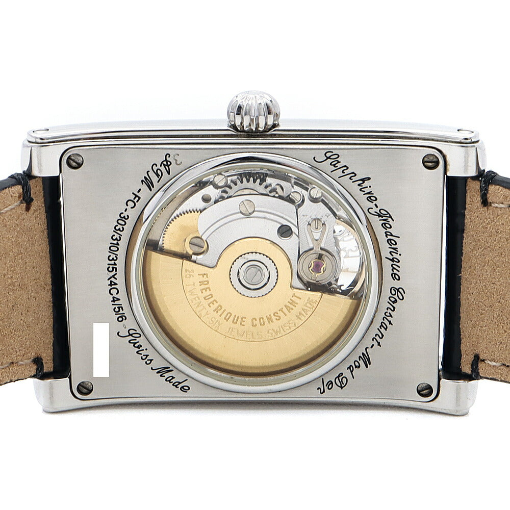 FREDERIQUE CONSTANT フレデリックコンスタント カレ ハートビート FC-303/310/315X4C4/5/6 デイト 裏スケ 黒 ブラック SS ステンレス 純正尾錠 メンズ 自動巻き【6ヶ月保証】【腕時計】【中古】
