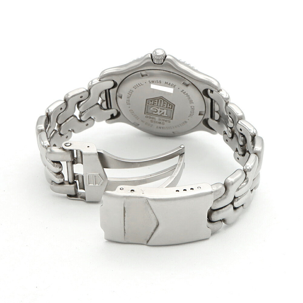 電池交換済 TAG Heuer タグホイヤー S/el セル プロフェッショナル 200 WG111E デイト 200m防水 緑 グリーン SS ステンレス メンズ クォーツ【6ヶ月保証】【腕時計】【中古】