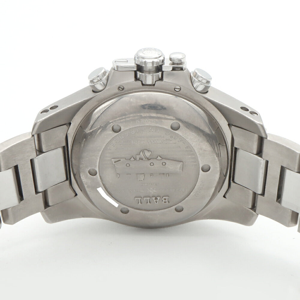 内部点検済 BALL ボール ウォッチ エンジニア ハイドロカーボン クロノグラフ DC1016A-SJ-BK 300m防水 デイデイト 黒 ブラック Ti チタン SS ステンレス メンズ 自動巻き【6ヶ月保証】【腕時計】【中古】