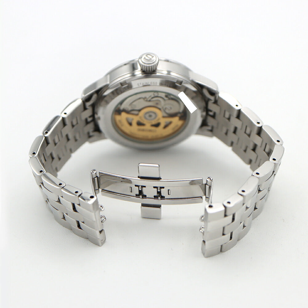 SEIKO セイコー プレザージュ カクテルタイム 4R57-00E0 SARY079 デイト パワーリザーブ 裏スケ シルバー SS ステンレス メンズ 自動巻き プレサージュ【6ヶ月保証】【腕時計】【中古】