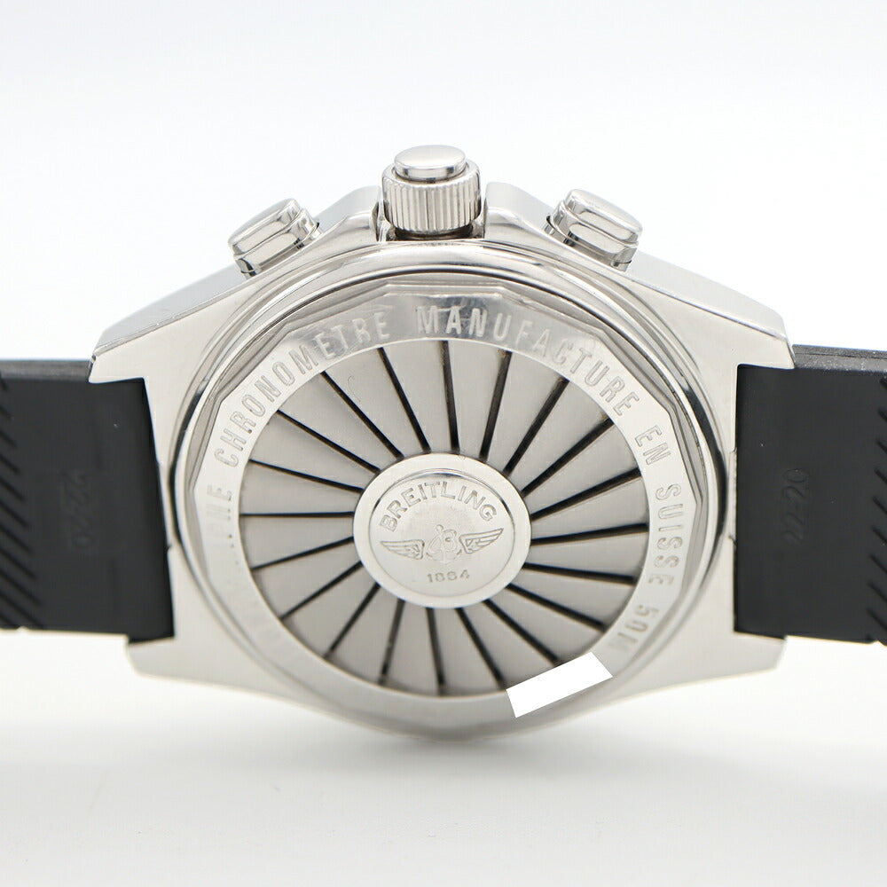 電池交換済 BREITLING ブライトリング B-1 A68362 クロノグラフ 50m防水 黒 ブラック SS ステンレス 純正ベルト 純正尾錠 メンズ デジアナ クォーツ【6ヶ月保証】【腕時計】【中古】