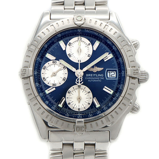 BREITLING ブライトリング クロノマット 2000 A13352 クロノグラフ 100m防水 デイト 青 ブルー SS ステンレス メンズ 自動巻き【6ヶ月保証】【腕時計】【中古】