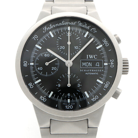 IWC インターナショナルウォッチカンパニー GST クロノグラフ IW370703 デイデイト 黒 ブラック Ti チタン メンズ 自動巻き 【6ヶ月保証】【腕時計】【中古】