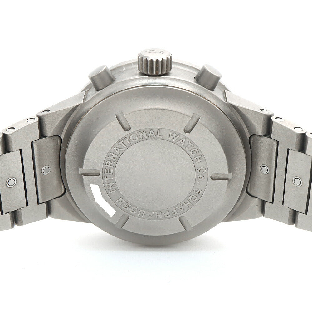 IWC インターナショナルウォッチカンパニー GST クロノグラフ IW370703 デイデイト 黒 ブラック Ti チタン メンズ 自動巻き 【6ヶ月保証】【腕時計】【中古】