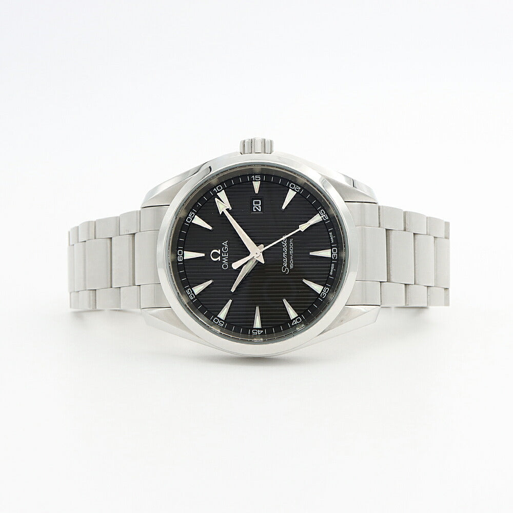 電池交換済 OMEGA オメガ シーマスター アクアテラ 231.10 デイト 150m防水 グレー SS ステンレス メンズ クォーツ【6ヶ月保証】【腕時計】【中古】