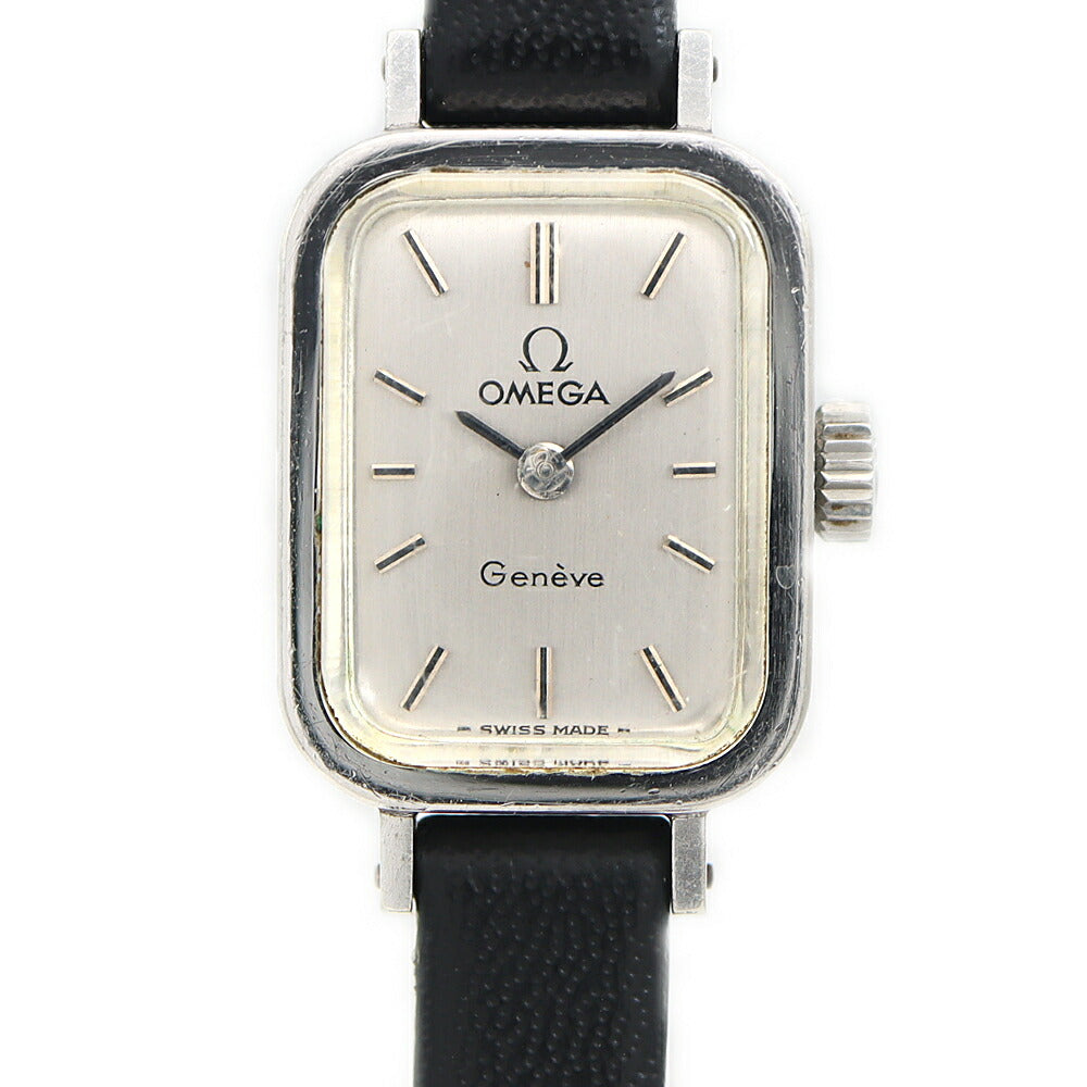 OMEGA オメガ Geneve ジュネーブ 511.364 Cal.485 17石 シルバー SS ステンレス レディース 手巻き アンティーク ヴィンテージ【腕時計】【中古】