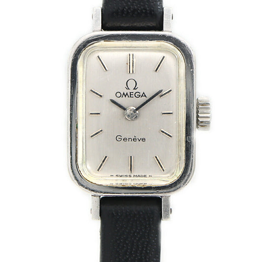 OMEGA オメガ Geneve ジュネーブ 511.364 Cal.485 17石 シルバー SS ステンレス レディース 手巻き アンティーク ヴィンテージ【腕時計】【中古】
