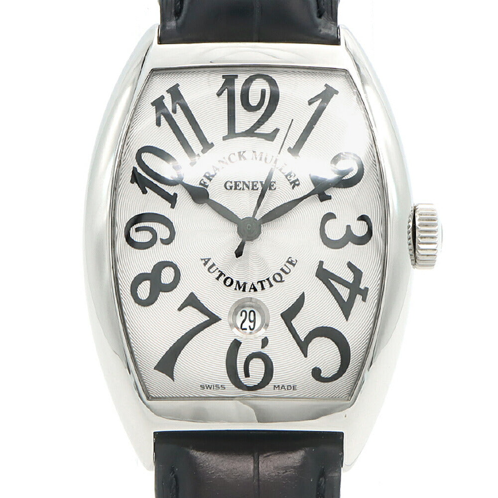 FRANCK MULLER フランクミュラー トノーカーベックス デイト 8880BSCDT シルバー SS ステンレス 純正尾錠 メンズ 自動巻き【6ヶ月保証】【中古】【腕時計】