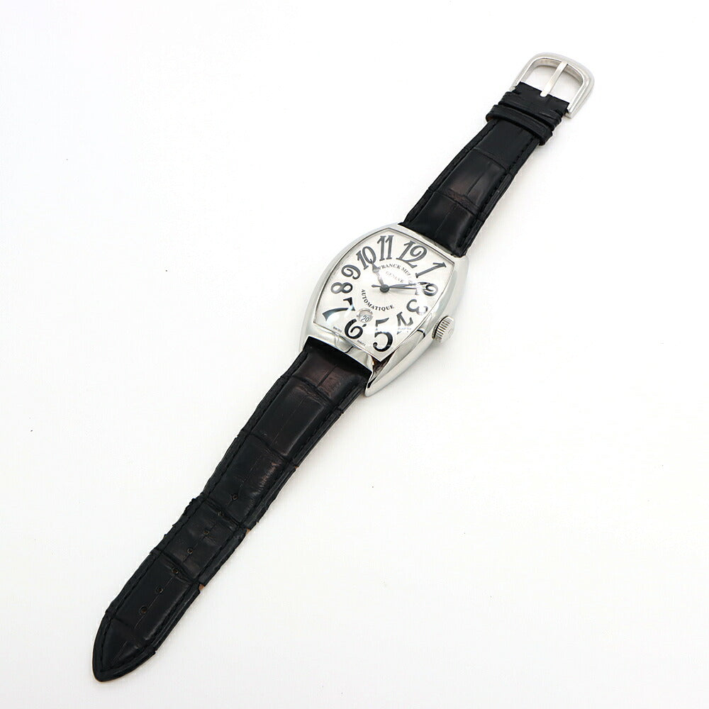 FRANCK MULLER フランクミュラー トノーカーベックス デイト 8880BSCDT シルバー SS ステンレス 純正尾錠 メンズ 自動巻き【6ヶ月保証】【中古】【腕時計】