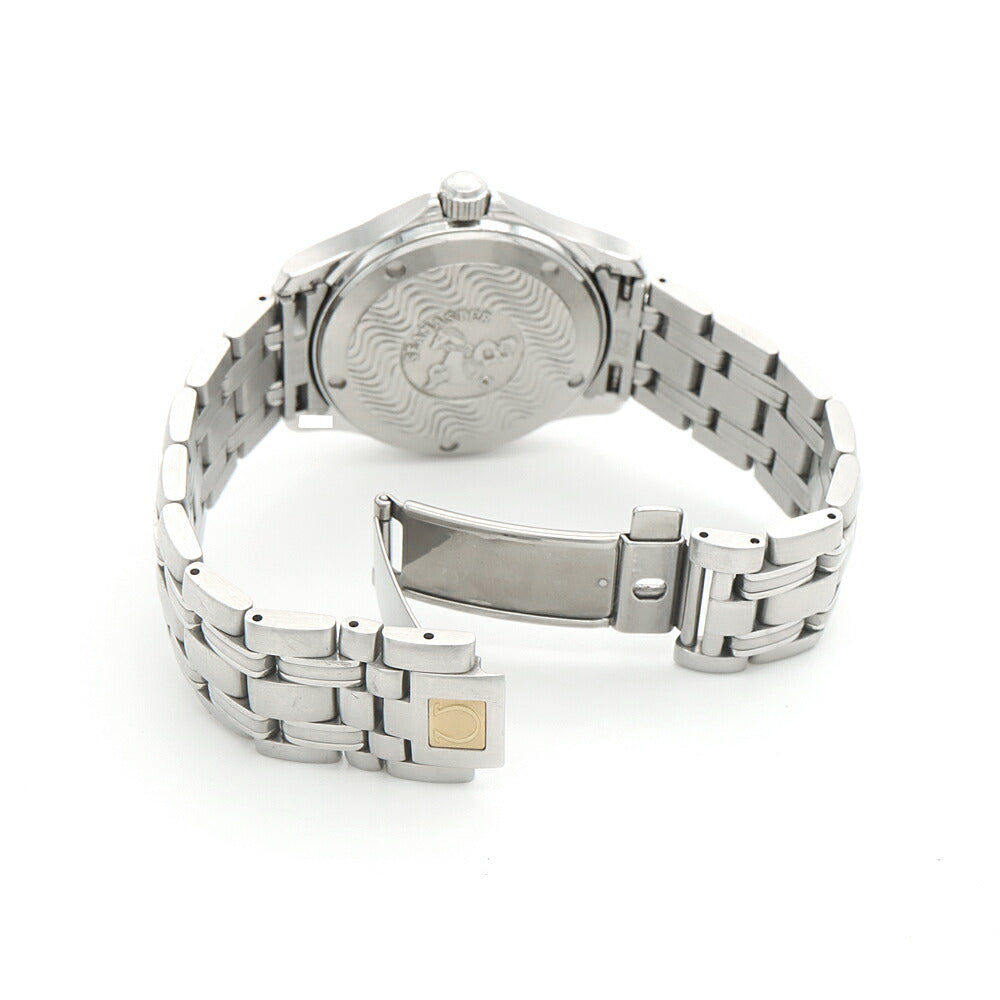 電池交換済 OMEGA オメガ シーマスター120 2511.80 デイト 120m防水 青 ブルー SS ステンレス メンズ クォーツ【6ヶ月保証】【腕時計】【中古】