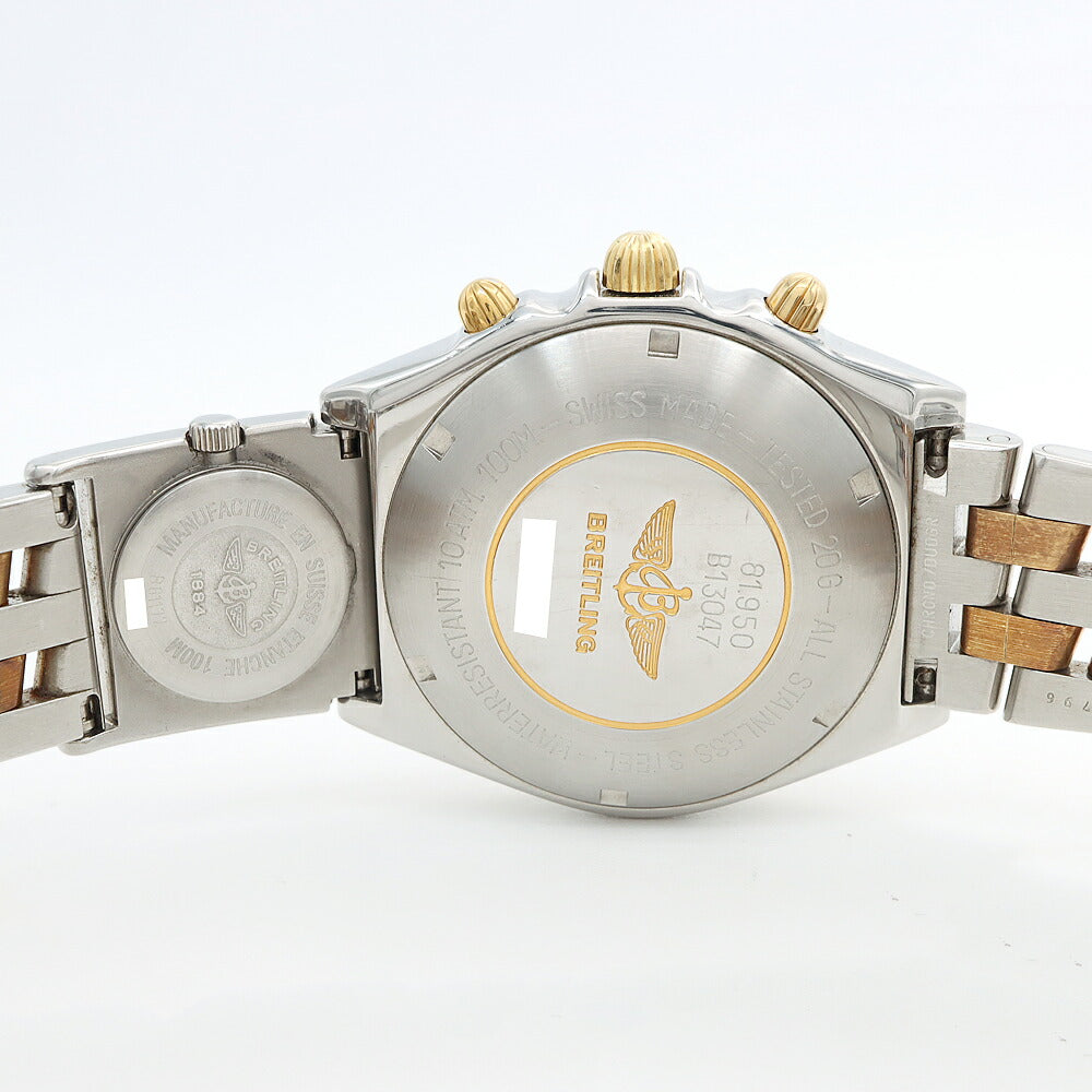 BREITLING ブライトリング クロノマット ビコロ UTCモジュール クロノグラフ B13047 B61172 100m防水 SS ステンレス YG イエローゴールド コンビ メンズ 自動巻き【6ヶ月保証】【腕時計】【中古】