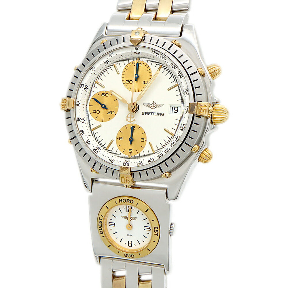 BREITLING ブライトリング クロノマット ビコロ UTCモジュール クロノグラフ B13047 B61172 100m防水 SS ステンレス YG イエローゴールド コンビ メンズ 自動巻き【6ヶ月保証】【腕時計】【中古】