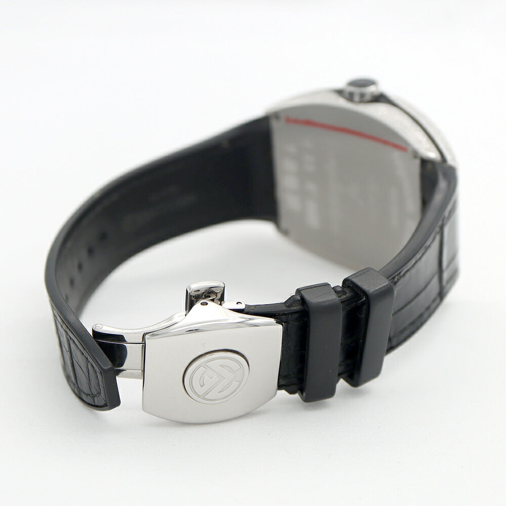 フランクミュラー ヴァンガード アフターダイヤ FRANCK MULLER フランクミュラー ヴァンガード ダイヤベゼル ダイヤ文字盤 V45SCDT ACNR ダイヤモンド デイト SS ステンレス 純正ベルト 純正バックル尾錠 アフターダイヤ メンズ 自動巻き【6ヶ月保証】【中古】【腕時計】