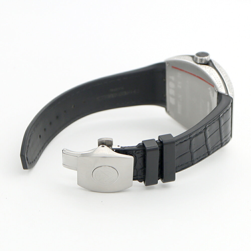 FRANCK MULLER フランクミュラー ヴァンガード ダイヤベゼル ダイヤ文字盤 V45SCDT ACNR ダイヤモンド デイト SS ステンレス 純正ベルト 純正バックル尾錠 アフターダイヤ メンズ 自動巻き【6ヶ月保証】【中古】【腕時計】