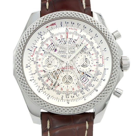 BREITLING ブライトリング ベントレー B06 クロノグラフ AB061112 G768 100m防水 デイト シルバー SS ステンレス 純正ベルト 純正尾錠 メンズ 自動巻き【自社保証6ヶ月】【腕時計】【中古】
