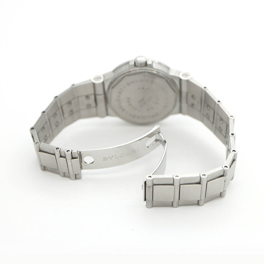 BVLGARI ブルガリ ディアゴノ スポーツ LCV35S デイト 黒 ブラック SS ステンレス メンズ 自動巻き【6ヶ月保証】【腕時計】【中古】