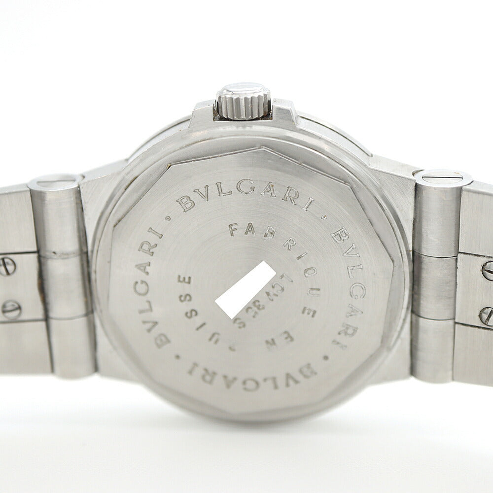 BVLGARI ブルガリ ディアゴノ スポーツ LCV35S デイト 黒 ブラック SS ステンレス メンズ 自動巻き【6ヶ月保証】【腕時計】【中古】