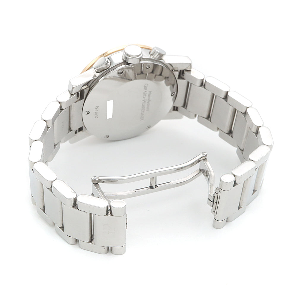 Internally inspected GIRARD PERREGAUX GIRARD PERREGAUX GP7000 Chronograph 7030 Date White SS Stainless Steel PG Pink Gold Combi Men's Automatic Winding [6 Month Warranty] [Watch] [Used]