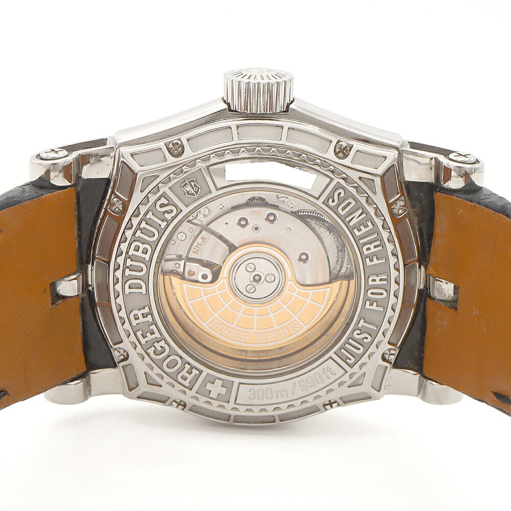 ROGER DUBUIS ロジェ デュブイ イージーダイバー 世界888本限定 SE46 14 9 K9.53R 裏スケ 300m防水 黒 ブラック SS ステンレス 純正ベルト 純正尾錠 メンズ 自動巻き【6ヶ月保証】【腕時計】【中古】