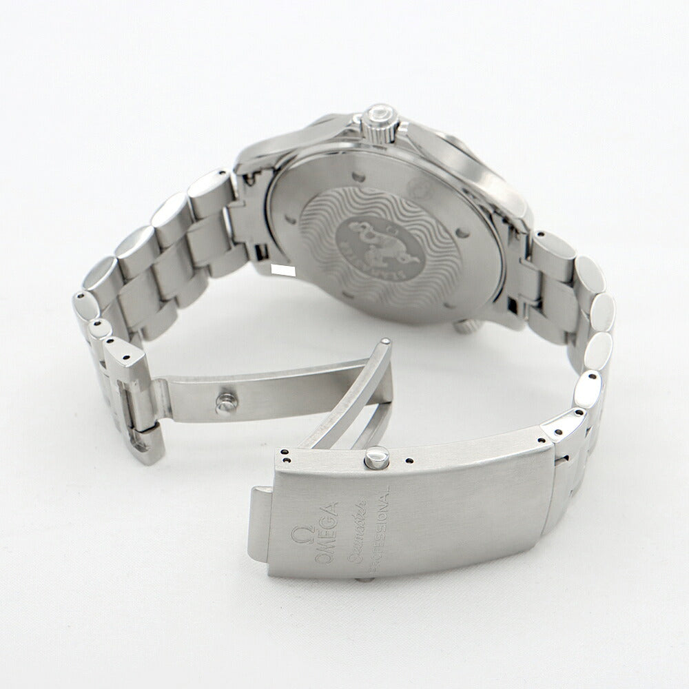 電池交換済 OMEGA オメガ シーマスター プロフェッショナル 300 2265.80 デイト 300m防水 青 ブルー SS ステンレス メンズ クォーツ【6ヶ月保証】【腕時計】【中古】