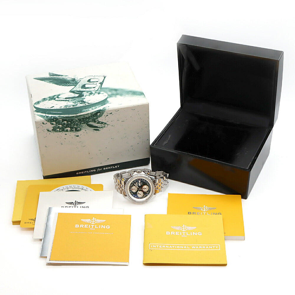 BREITLING ブライトリング ベントレー GT クロノグラフ A13362 100m防水 デイデイト 緑 グリーン SS ステンレス メンズ 自動巻き【自社保証6ヶ月】【腕時計】【中古】
