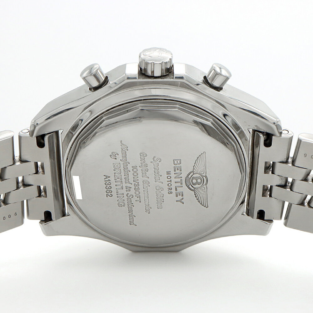 BREITLING ブライトリング ベントレー GT クロノグラフ A13362 100m防水 デイデイト 緑 グリーン SS ステンレス メンズ 自動巻き【自社保証6ヶ月】【腕時計】【中古】