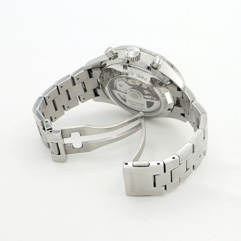 TAG Heuer タグホイヤー カレラ キャリバー16 クロノグラフ 日本限定600本 CV201D デイト 裏スケ 50m防水 赤 レッド SS ステンレス メンズ 自動巻き【6ヶ月保証】【腕時計】【中古】