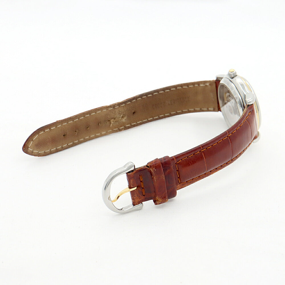 MAURICE LACROIX モーリスラクロア マスターピース ファイブハンズ 27294 デイデイト 50m防水 裏スケ 白 ホワイトシェル YGP イエローゴールド SS ステンレス 純正ベルト 純正尾錠 メンズ 自動巻き【6ヶ月保証】【腕時計】【中古】