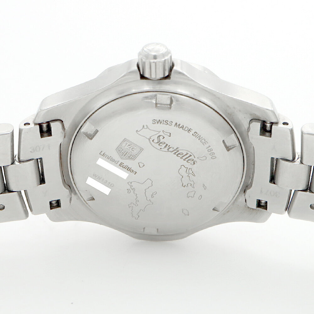 電池交換済 TAG Heuer 2000 エクスクルーシブ セイシェル 世界2000本限定 WN131D デイト 200m防水 青 ブルー SS ステンレス レディース クォーツ【6ヶ月保証】【腕時計】【中古】