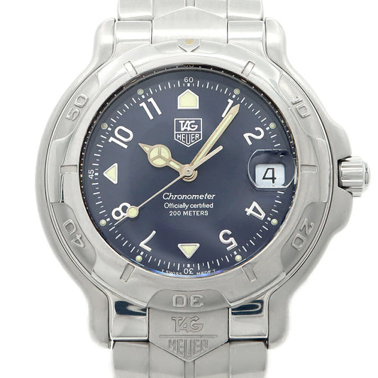 TAG Heuer タグホイヤー 6000シリーズ WH5113 デイト 200m防水 青 ブルー SS ステンレス メンズ 自動巻き【6ヶ月保証】【腕時計】【中古】