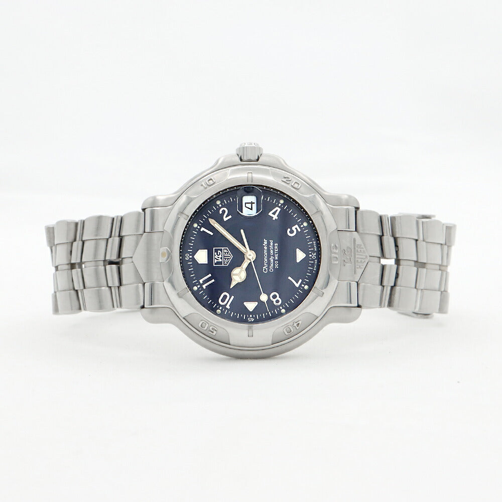 TAG Heuer タグホイヤー 6000シリーズ WH5113 デイト 200m防水 青 ブルー SS ステンレス メンズ 自動巻き【6ヶ月保証】【腕時計】【中古】