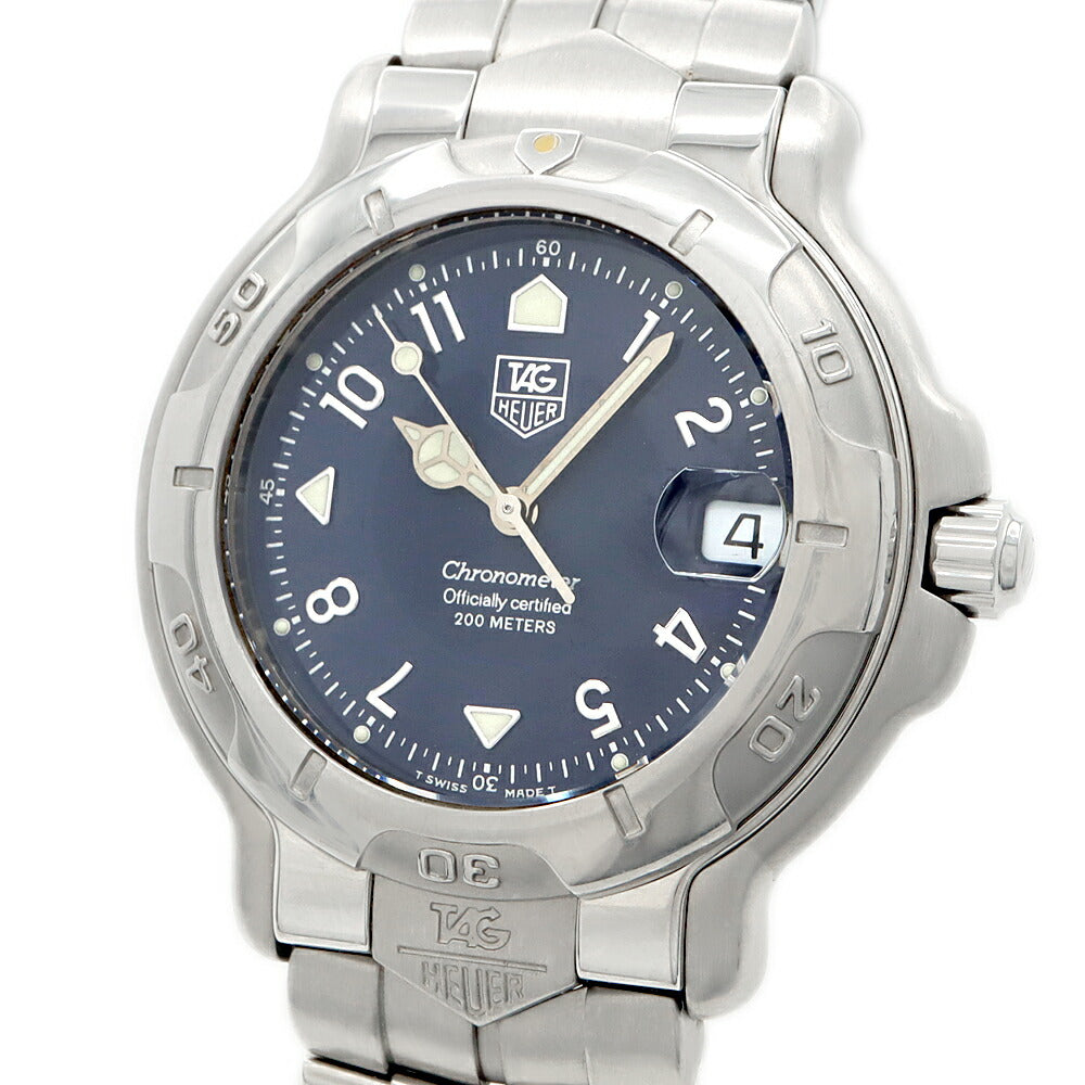 TAG Heuer タグホイヤー 6000シリーズ WH5113 デイト 200m防水 青 ブルー SS ステンレス メンズ 自動巻き【6ヶ月保証】【腕時計】【中古】