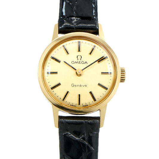 OMEGA オメガ Geneve ジュネーブ 511.0451 Cal.625 17石 シャンパン YGP イエローゴールド SS ステンレス 純正尾錠 レディース 手巻き アンティーク ヴィンテージ【腕時計】【中古】